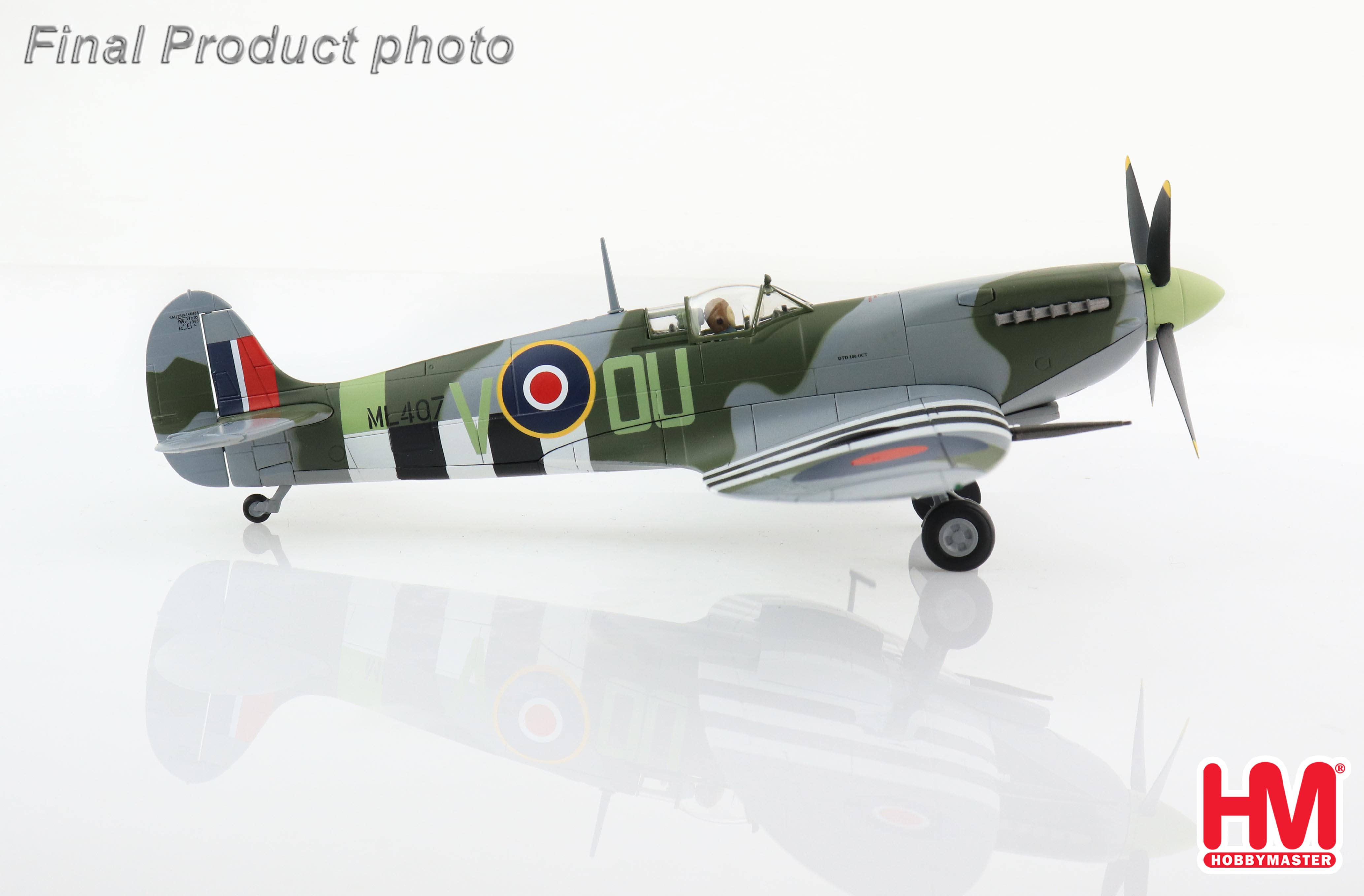 スケボー LFYT LAFAYETTE INDEPENDENT SPITFIRE Spitfire Mk.IXe ML407, flown by F/O Johnnie Houlton, 485 (NZ